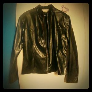 Faux leather jacket
